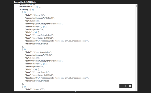 json formatēta openhab izvade