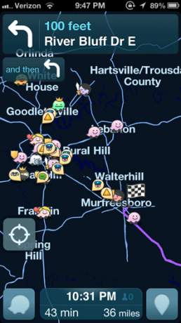 sociālais gps waze
