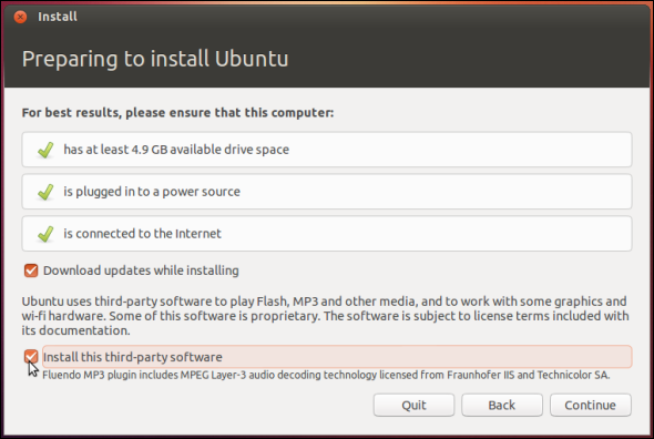 Padarot Linux par oriģinālu Windows nomaiņu, instalējiet trešās puses programmatūru, vienlaikus instalējot ubuntu
