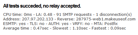 Pārbaudiet SMTP: pārbaudiet savu SMTP servera tiešsaistes smtp server2