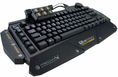 5 lieljaudas mehāniskās klaviatūras Hardcore Gamer levetron mech4 spēļu tastatūrai