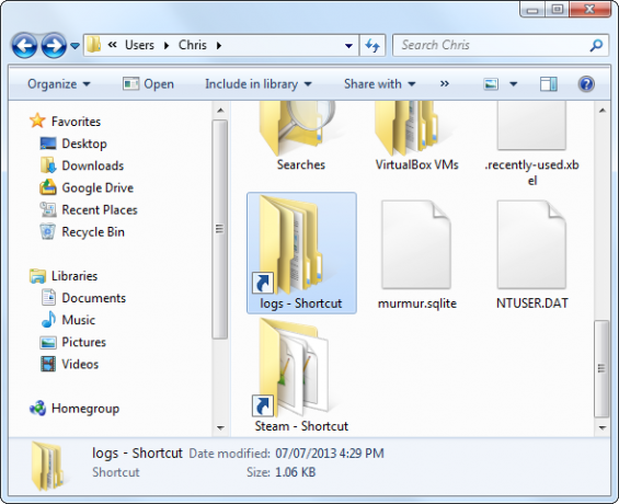 Windows-Explorer-mape-saīsnes