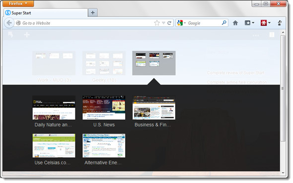 Super sāciet savu dienu ar vizuālām grāmatzīmēm un vienkāršu veicamo darbu sarakstu [Firefox] super start06