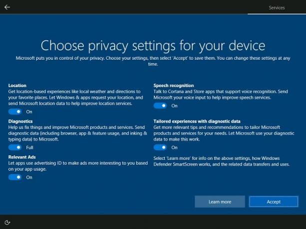 Windows 10 veidotāju privātums