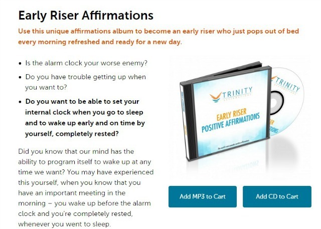 Early Riser Affirmations lietotnes