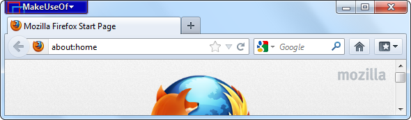 Firefox oranžās izvēlnes poga