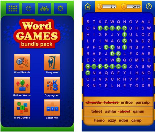 vārdu spēles paketes pakotne android