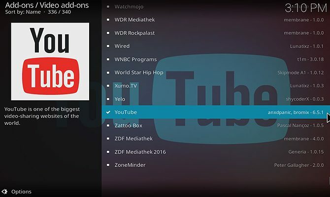 Kā instalēt un izmantot YouTube Kodi papildinājumu - instalējiet no krātuves