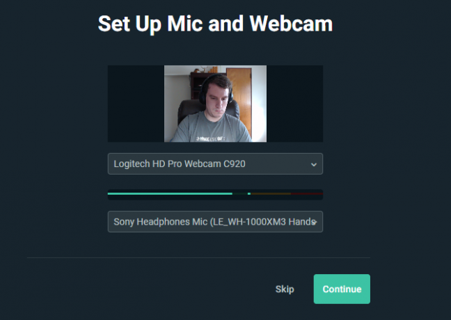 Streamlabs Mic un Webcam