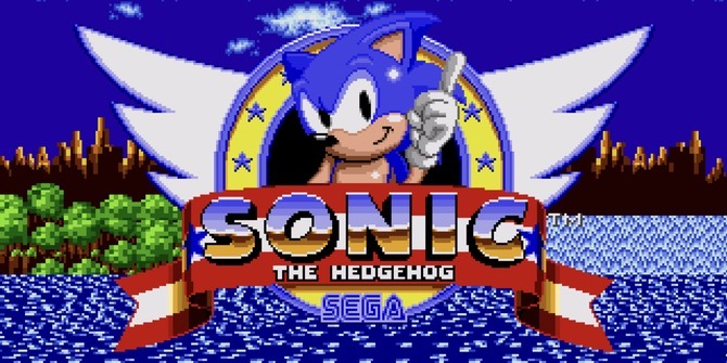 Sonic to Hedgehog galvenais ekrāns