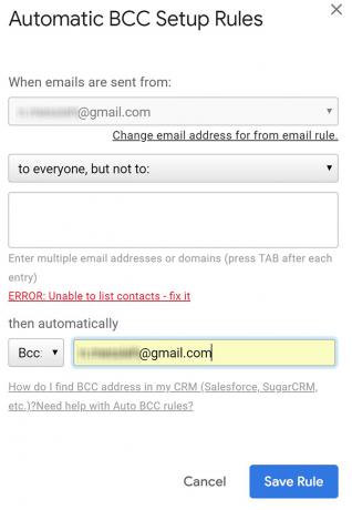 Kā automātiski izveidot CC vai BCC programmā Outlook un Gmail Gmail3