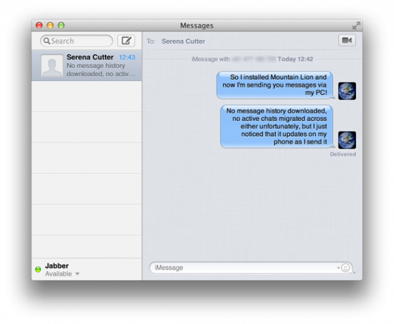 Bye Bye iChat: darba sākšana ar jauno OS X Messages lietotni [Mountain Lion] pirmais attēls