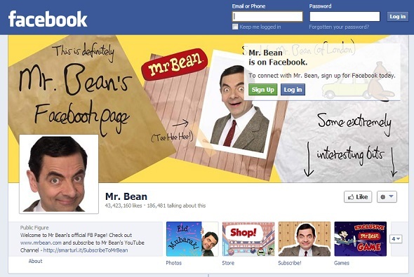 10 izdomāti varoņi, kas ir ārkārtīgi populāri vietnē Facebook facebook mr bean