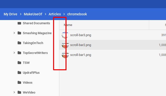 Novērsiet Chromebook kairinājumus - ritināšanas joslu automātiska paslēpšana