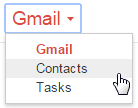 Gmail kontaktpersonas