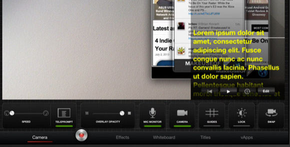 TouchCast ļauj jums izveidot jaudīgus interaktīvos videoklipus savā iPad TouchCast teleprompterī