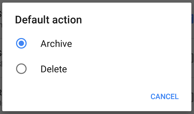 Android Gmail žesti