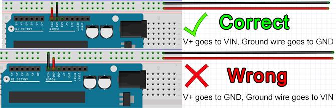 arduino kļūda vin labot nepareizi