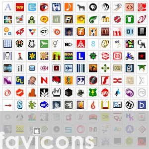 pārvaldīt favicons