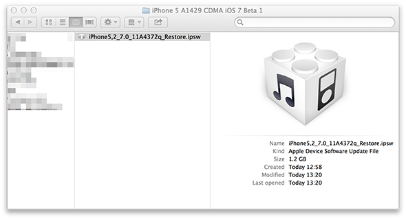 Kā piekļūt iOS 7 Beta (un pazemināt uz iOS 6) ipsw failam