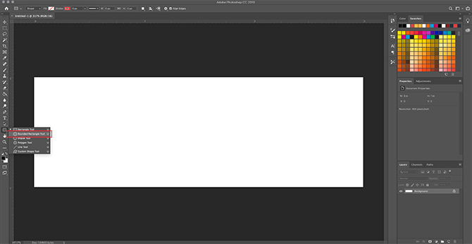 Izmantojiet savu noapaļoto taisnstūra pogu, lai izveidotu pogu Photoshop