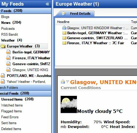 7 labākās RSS laika atjauninājumu plūsmas rssweather7