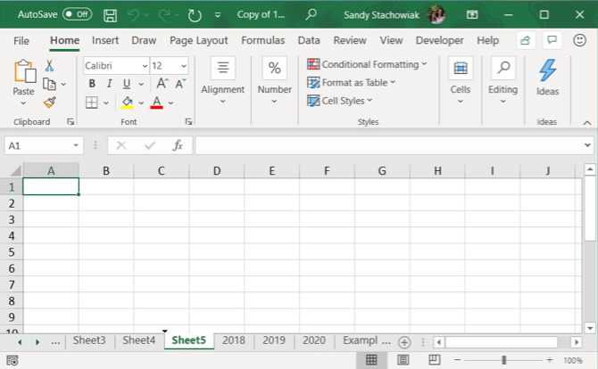 Excel cilnes trīsstūris