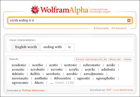 10 populāri Wolfram Alpha lietojumi, ja lasāt un rakstāt angļu valodā Wolfram Alpha02