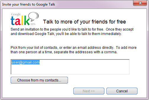 google talk lietotne