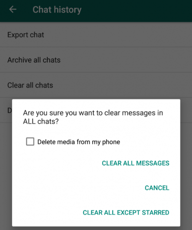 WhatsApp skaidras tērzēšanas