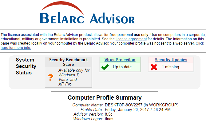 3 veidi, kā atgūt sērijas numurus programmā Windows Belarc Advisor 670x400