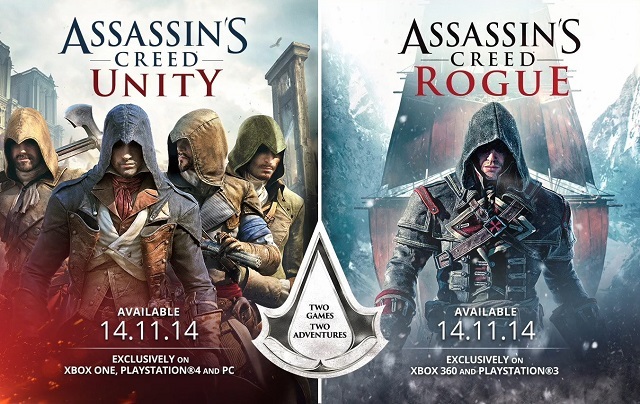 Slepkavas Creed Rogue un Unity