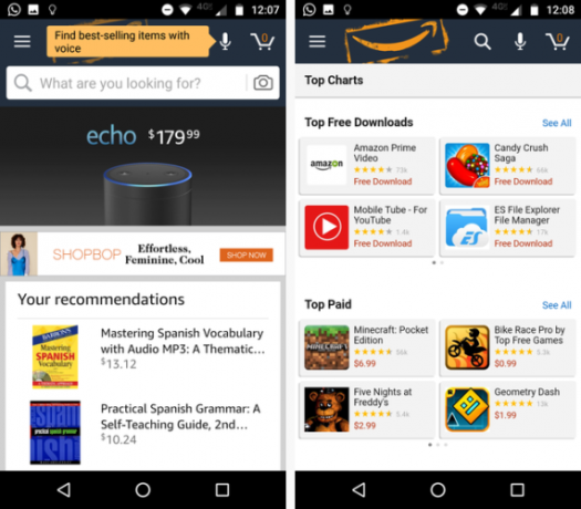 Google Play vs. Amazon Appstore: Kura ir labāka? appstore home 571x500