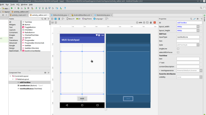 android izveidot lietotnes androidstudio screen2 izkārtojumu