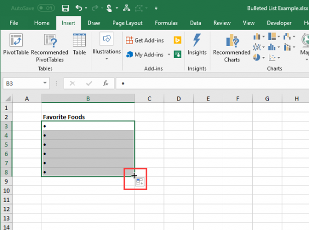 Izmantojiet automātisko aizpildīšanu programmā Excel, lai kopētu un ielīmētu aizzīmes