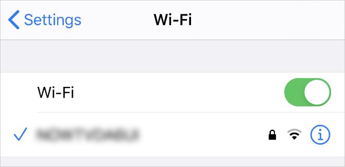 Wi-Fi tīkla iestatījumi iPhone