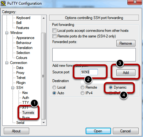 ssh proxy tunelis
