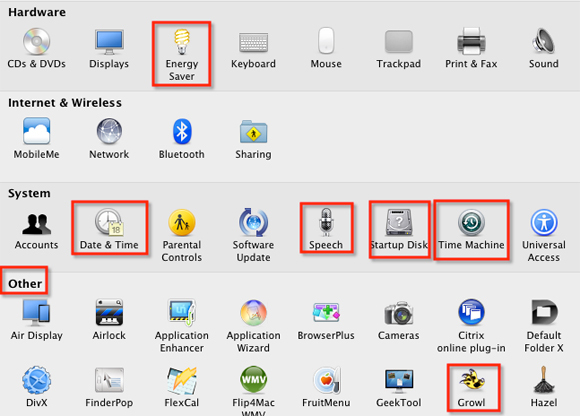 mac preferences