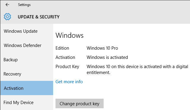 Windows 10 digitālās tiesības