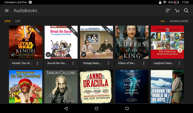 Jūsu neoficiālā Amazon Fire Tablet rokasgrāmata muo android amazonfireguide audiogrāmatu bibliotēka