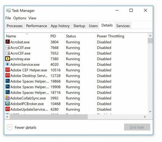 Akumulatora enerģijas ietaupīšana operētājsistēmā Windows 10 ar enerģijas samazināšanas uzdevumu TaskManager enerģijas patēriņa samazināšana e1510696650598