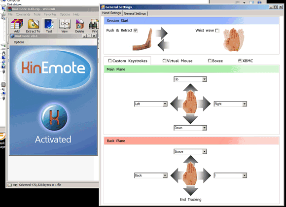 kinect kā tālvadības pults